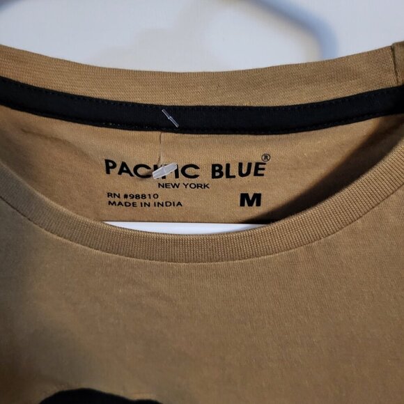 NWT Y2K MENS PACIFIC BLUE FEARLESS T SHIRT SZ M - Picture 2 of 4